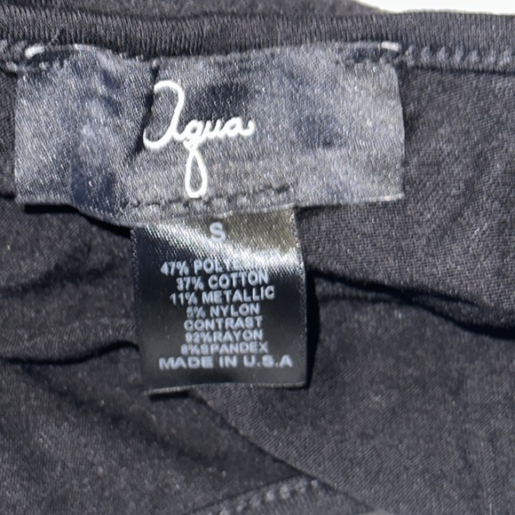 Aqua NWOT feminine scoop neck dress with pockets, Size Small - Picture 3 of 4